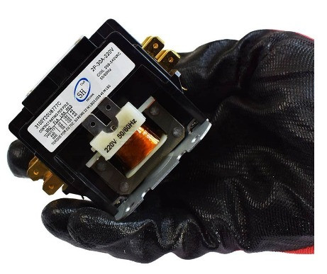 نصب کنتاکتور 2 پل 30A کولر گازی در مدار کمپرسور و سیستم تهویه