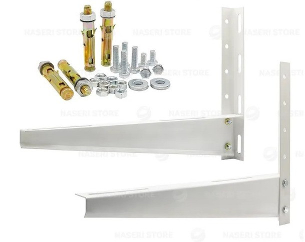 پایه دیواری کولر گازی 45 سانتی اصفهان براکت فلزی مقاوم نصب کندانسور