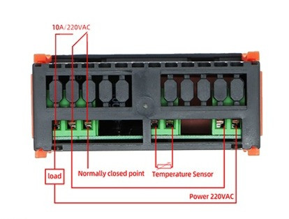نمای ترمینال کنترلر دمای STC-100 مخصوص سیستمهای تبرید و فریزر