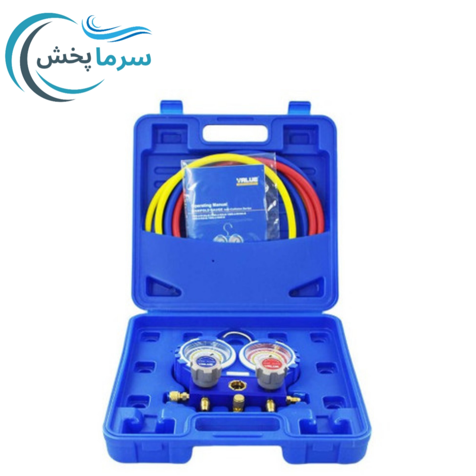 گیج دوقلوی ولیو مدل VMG-2-R22-B برند ولیو/ منیفولد گیج سرویس تهویه R22