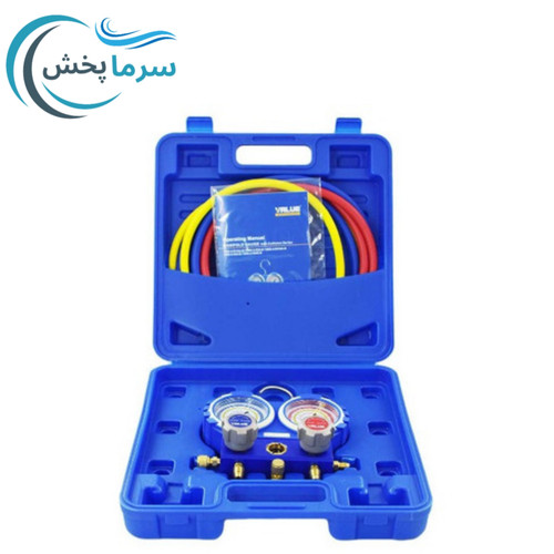 گیج دوقلوی ولیو مدل VMG-2-R22-B برند ولیو/ منیفولد گیج سرویس تهویه R22