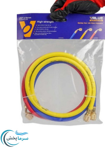ست سه تایی شلنگ گیج ولیو با طول 100 سانت مخصوص گاز R410a