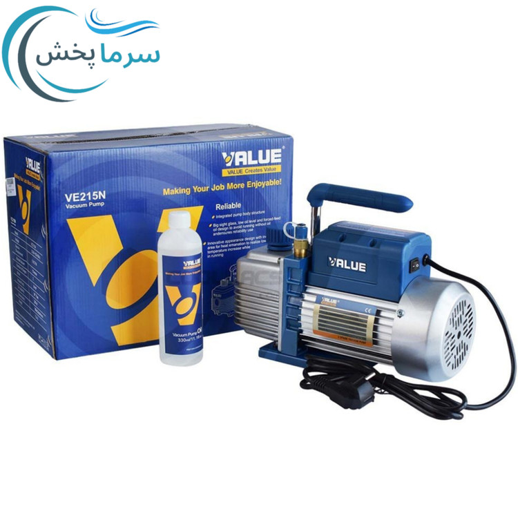 پمپ وکیوم دو مرحله ای ولیو مدل VE215N با توان ۱/۴ اسب بخار